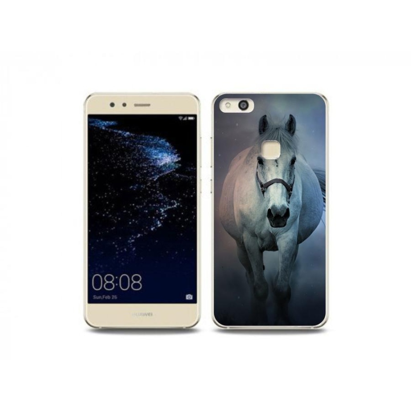 Gél tok mmCase a Huawei P10 Lite számára - futó fehér ló