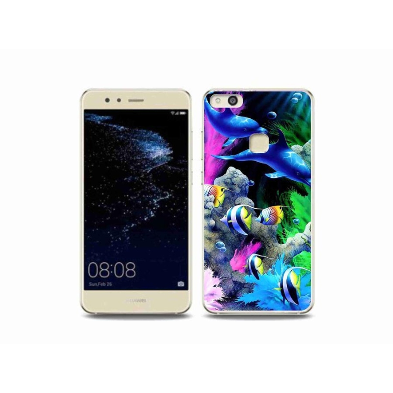 Gél tok mmCase a mobil Huawei P10 Lite készülékhez - tengeri világ