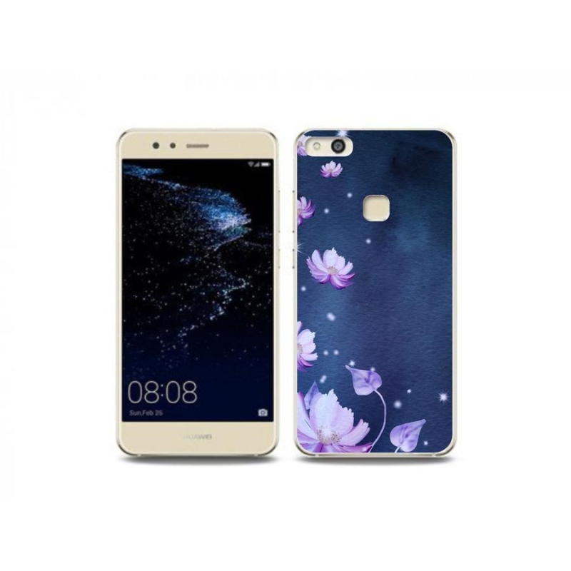 Gél tok mmCase a mobil Huawei P10 Lite készülékhez - hulló virágok