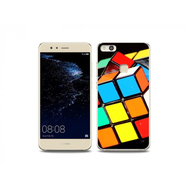 Gél tok mmCase mobil Huawei P10 Lite - Rubik kocka