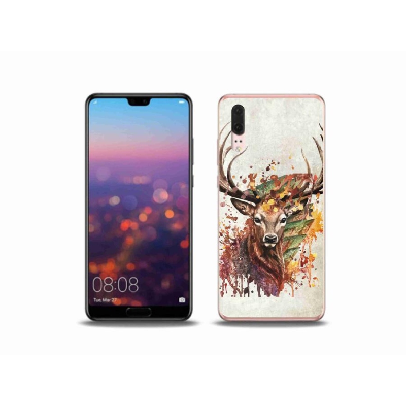 Gél tok mmCase mobil Huawei P20 - szarvas 1