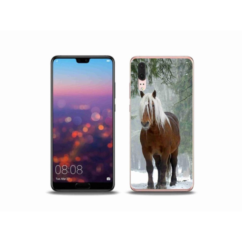 Gél tok mmCase mobil Huawei P20 - ló az erdőben