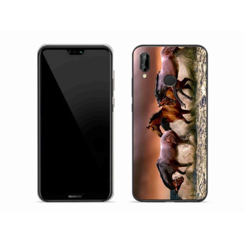 Gél tok mmCase mobil Huawei P20 Lite - lovak 1