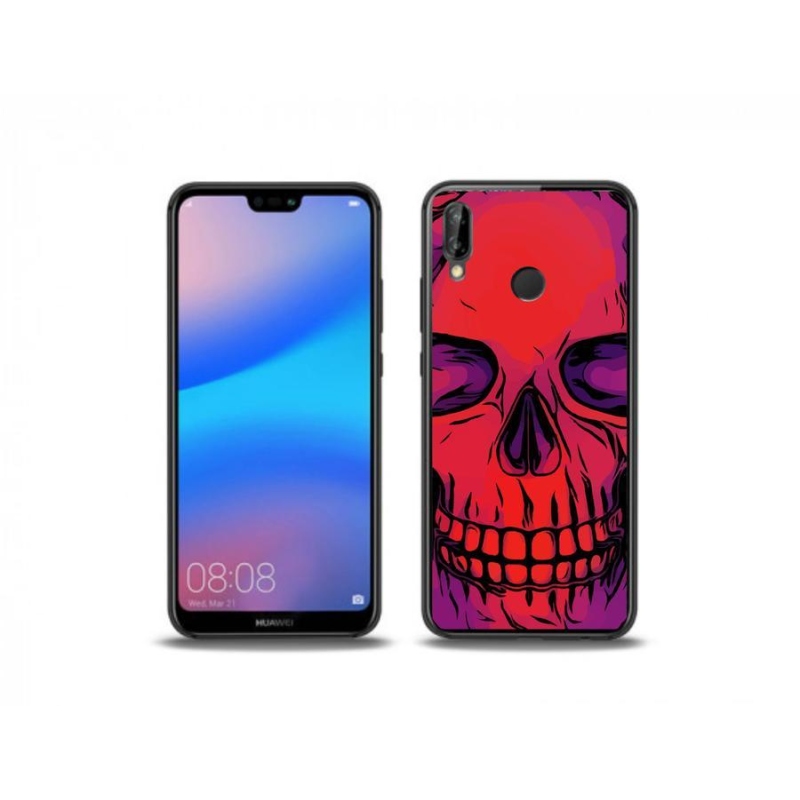 Gél tok mmCase a mobil Huawei P20 Lite készülékhez - koponya