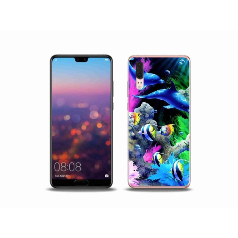 Gél tok mmCase a mobil Huawei P20 - tengeri világhoz