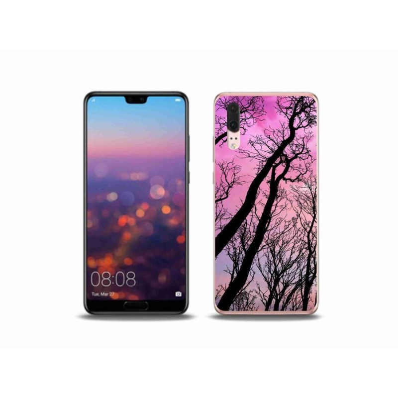 Gél tok mmCase a mobil Huawei P20 - kidőlt fákhoz