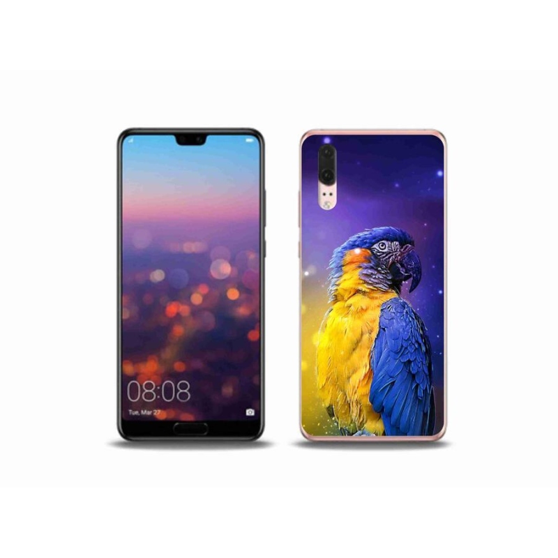 Gél tok mmCase mobil Huawei P20 - papagáj ara 1