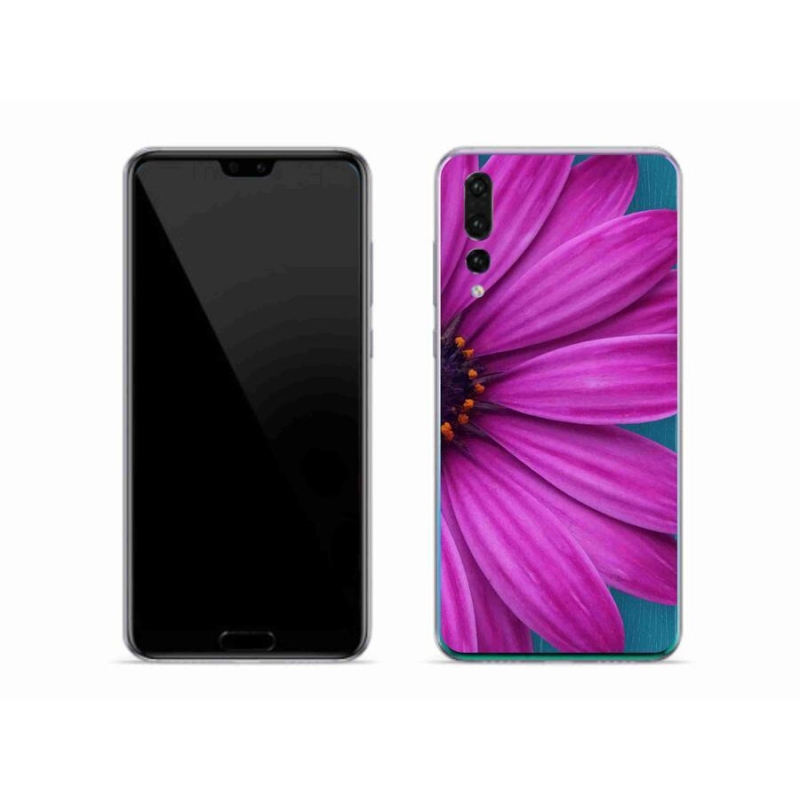 Gél tok mmCase a mobil Huawei P20 Pro készülékhez - lila százszorszép