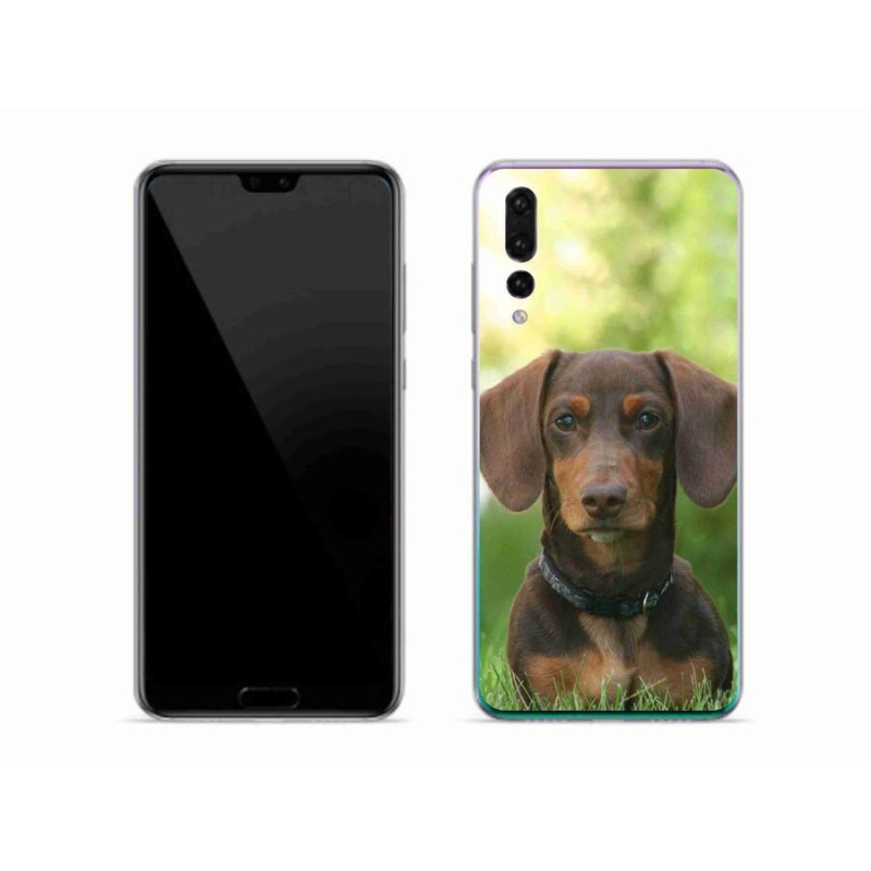Gél tok mmCase mobiltelefonhoz Huawei P20 Pro - barna tacskó