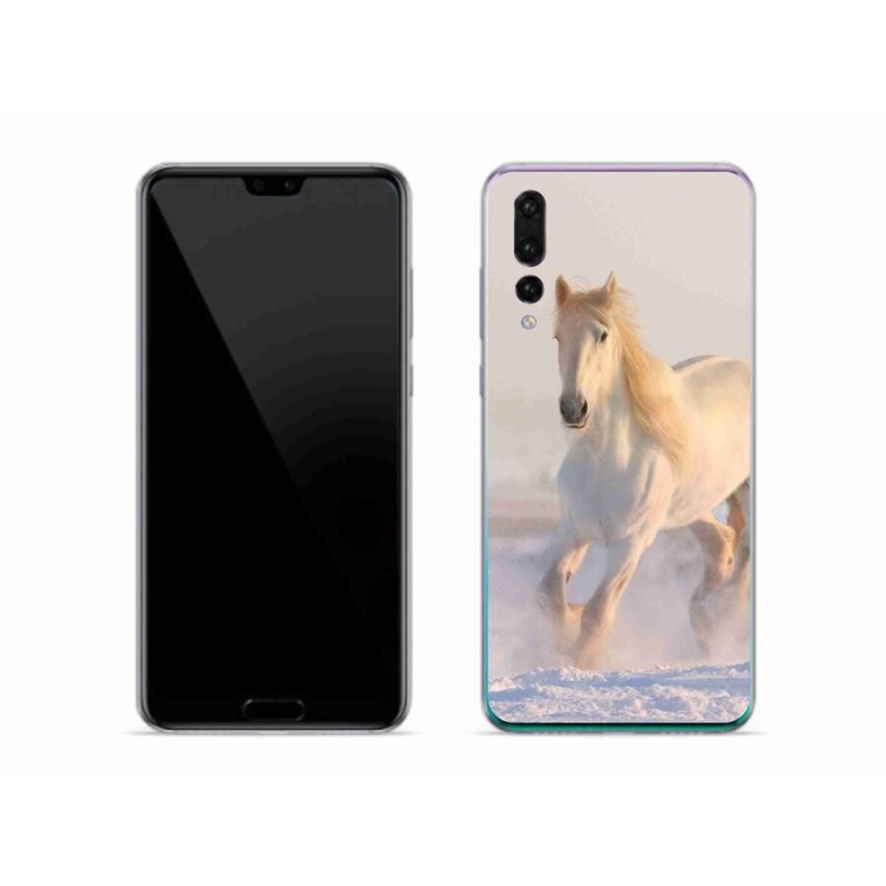 Gél tok mmCase mobil Huawei P20 Pro - ló a hóban