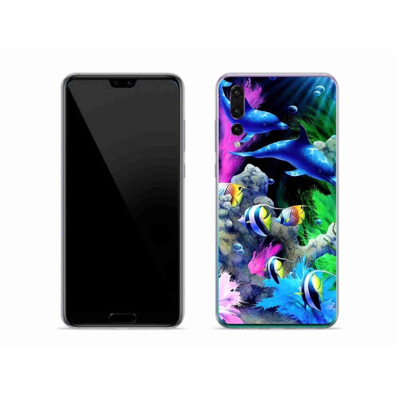 Gél tok mmCase a mobil Huawei P20 Pro készülékhez - tengeri világ