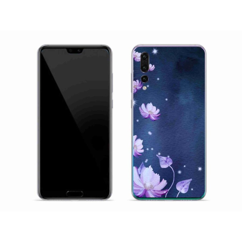 Gél tok mmCase a mobil Huawei P20 Pro készülékhez - hulló virágok