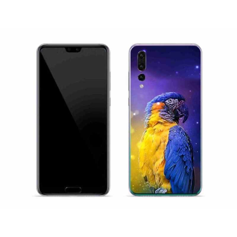 Gél tok mmCase mobil Huawei P20 Pro - papagáj ara 1