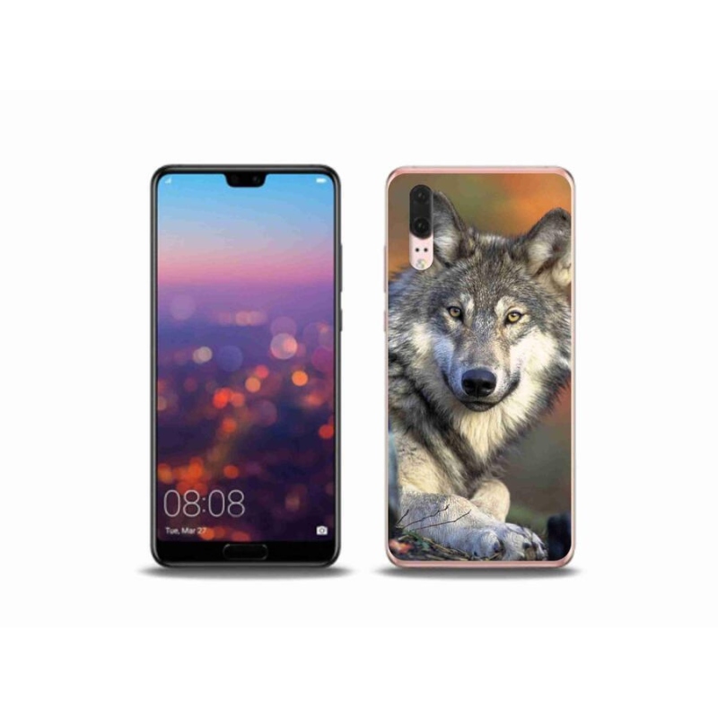 Gél tok mmCase mobil Huawei P20 - farkas