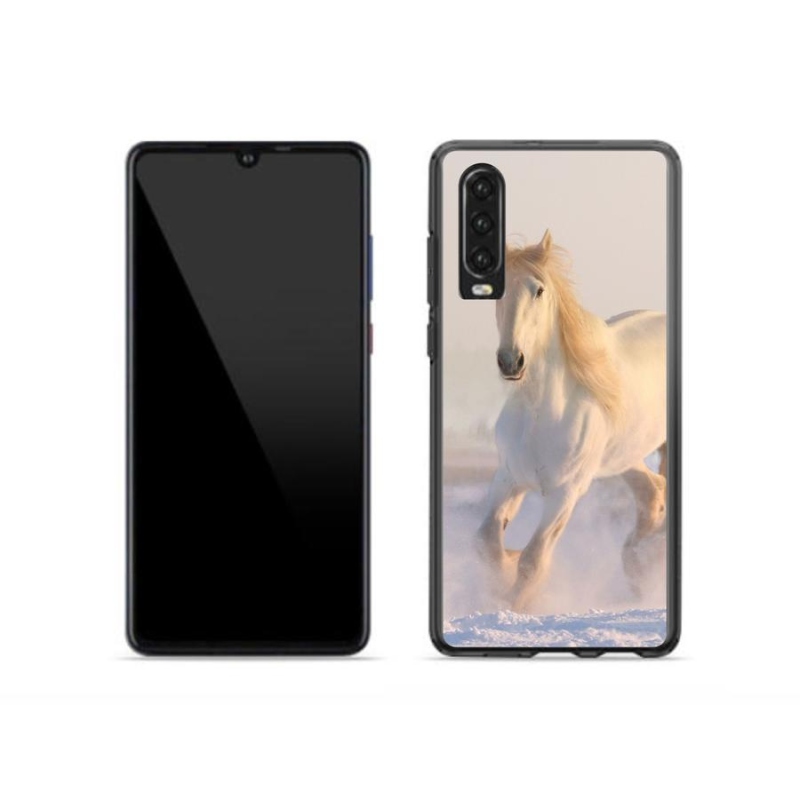 Gél tok mmCase mobil Huawei P30 - ló a hóban