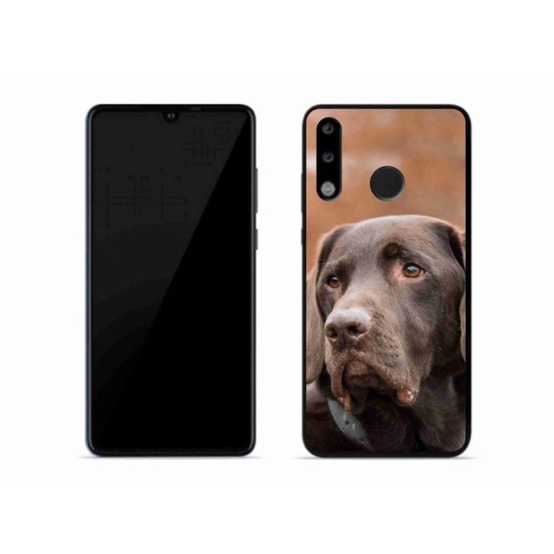 Gél tok mmCase a mobil Huawei P30 Lite készülékhez - barna labrador