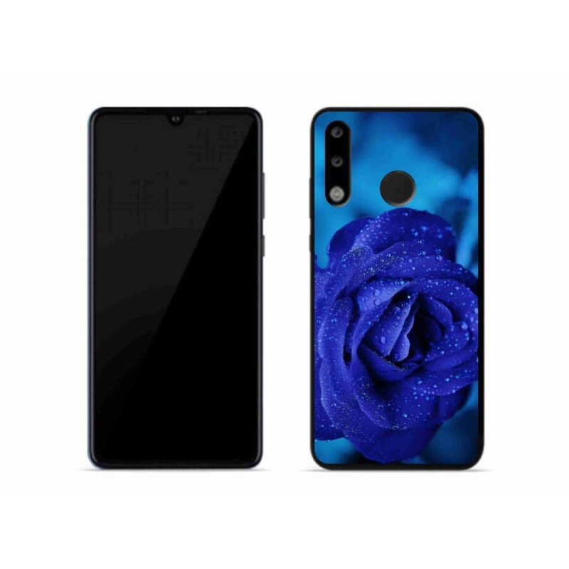 Gél tok mmCase mobiltelefonhoz Huawei P30 Lite - kék rózsa