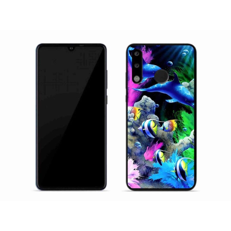 Gél tok mmCase a mobil Huawei P30 Lite - tengeri világhoz