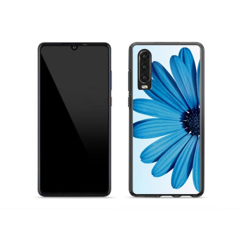 Gél tok mmCase mobiltelefonhoz Huawei P30 - kék margaréta