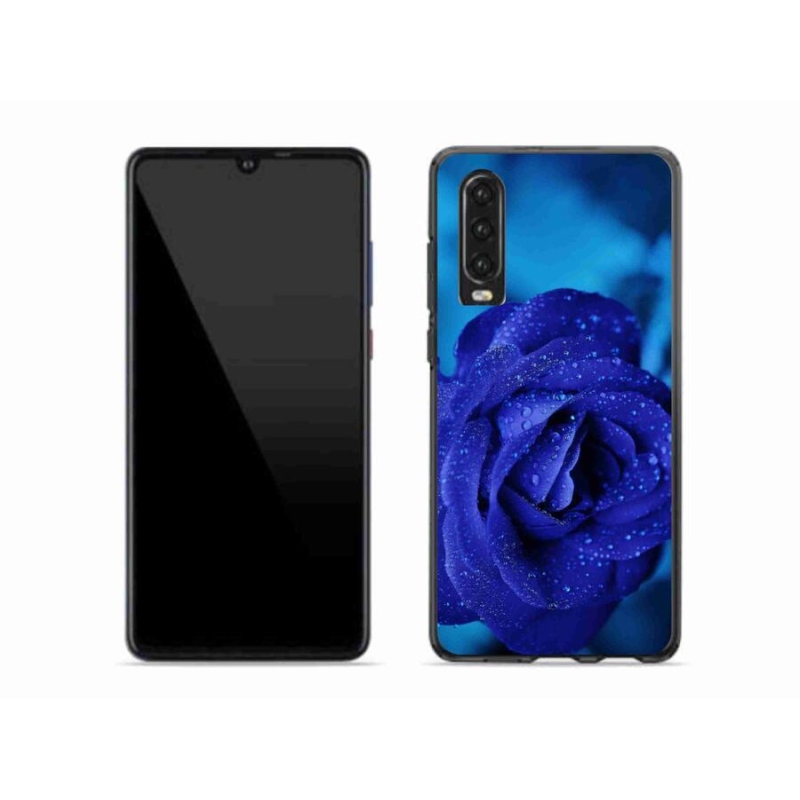Gél tok mmCase mobiltelefonhoz Huawei P30 - kék rózsa