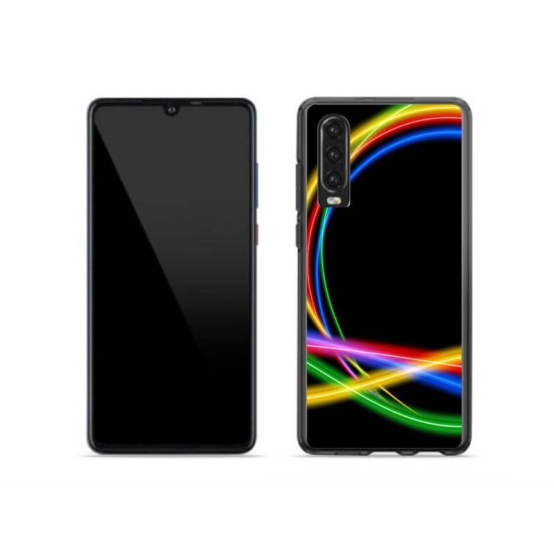 Gél tok mmCase a mobil Huawei P30 - neon körökhöz