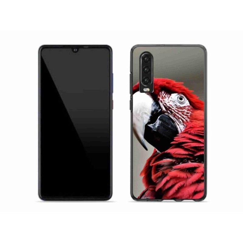 Gél tok mmCase a mobil Huawei P30 - papagáj ara piros
