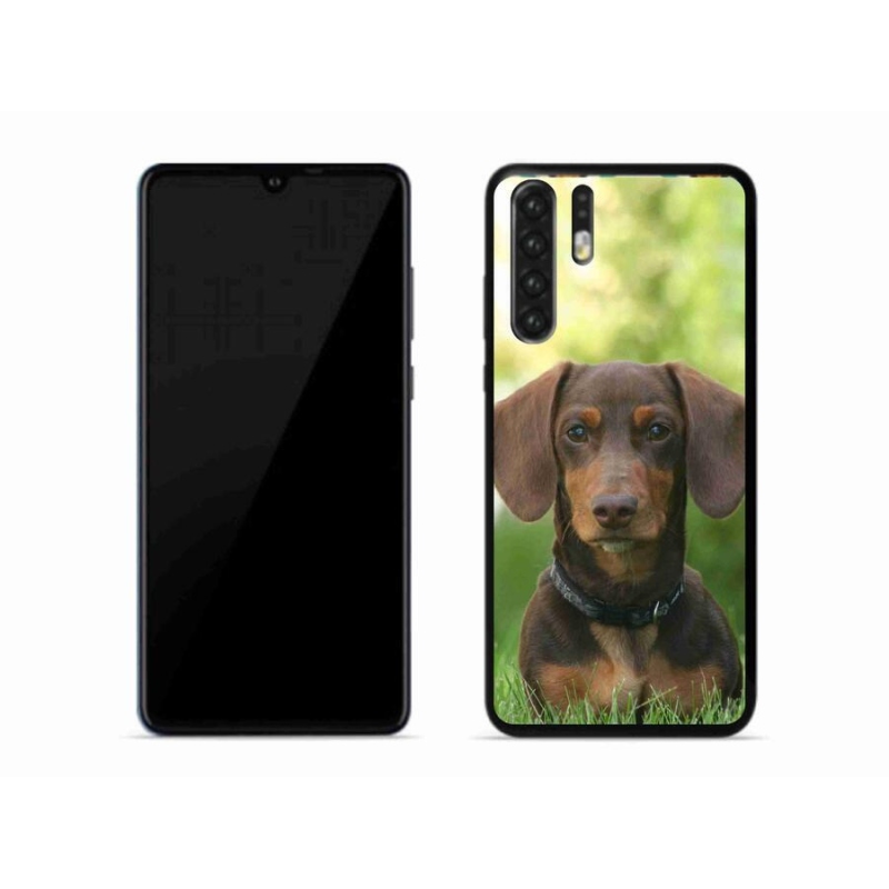 Gél tok mmCase a mobil Huawei P30 Pro készülékhez - barna tacskó