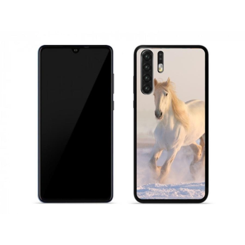 Gél tok mmCase mobil Huawei P30 Pro - ló a hóban