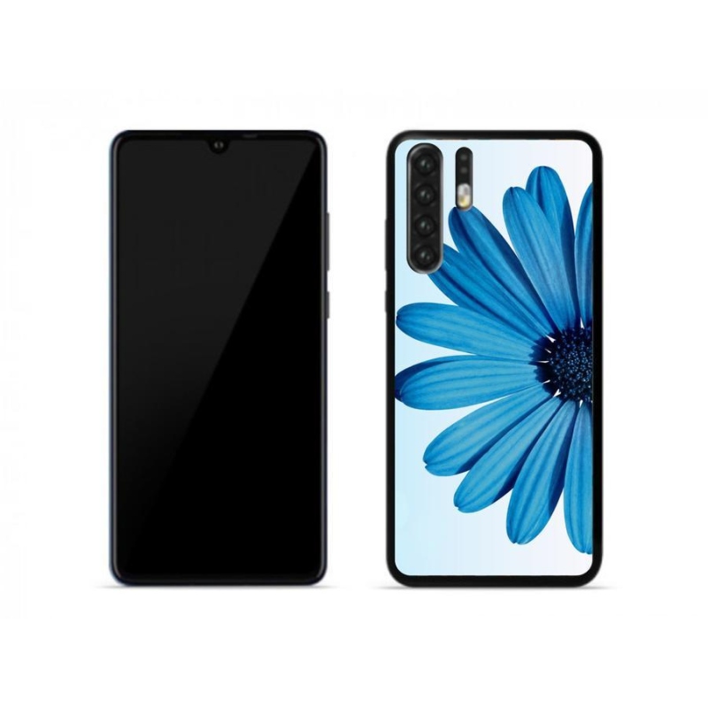 Gél tok mmCase mobiltelefonhoz Huawei P30 Pro - kék margaréta