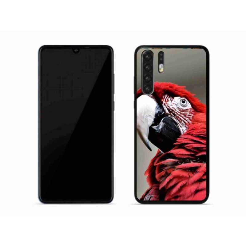 Gél tok mmCase mobiltelefonhoz Huawei P30 Pro - papagáj ara piros