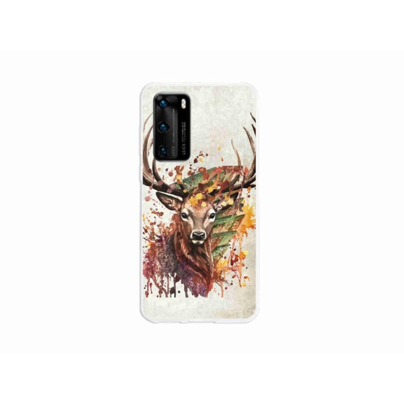 Gél tok mmCase mobil Huawei P40 - szarvas 1