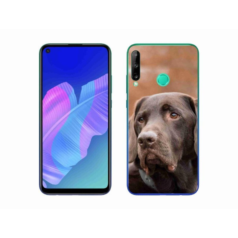 Gél tok mmCase a mobil Huawei P40 Lite E - barna labradorhoz