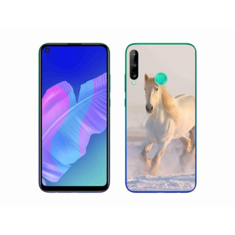 Gél tok mmCase a mobil Huawei P40 Lite E - ló a hóban