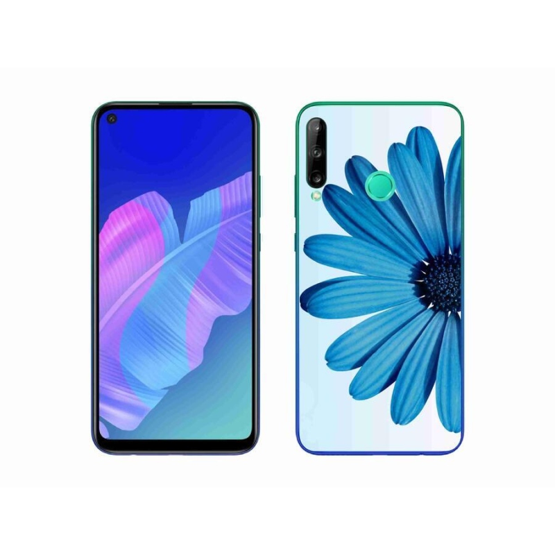 Gél tok mmCase mobiltelefonhoz Huawei P40 Lite E - kék százszorszép