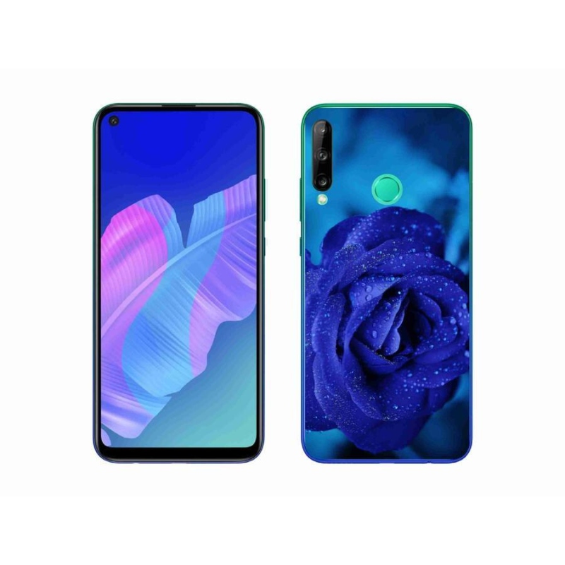 Gél tok mmCase mobiltelefonhoz Huawei P40 Lite E - kék rózsa