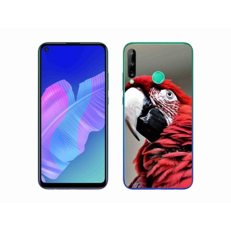 Gél tok mmCase a mobil Huawei P40 Lite E - papagáj ara piros