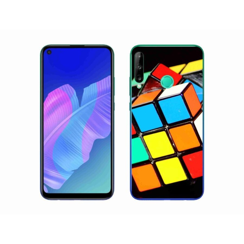 Gél tok mmCase a mobil Huawei P40 Lite E - Rubik-kocka számára