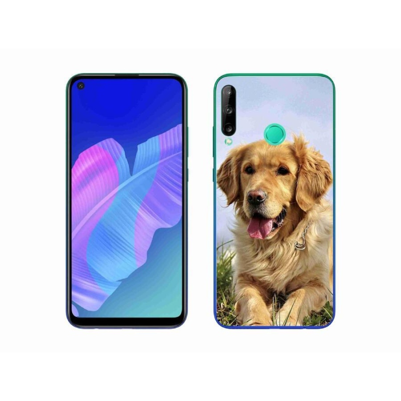 Gél tok mmCase a mobil Huawei P40 Lite E - arany retriever mobilhoz