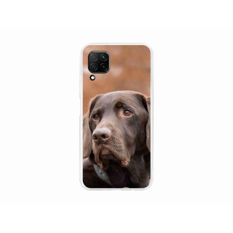 Gél tok mmCase a mobil Huawei P40 Lite készülékhez - barna labrador