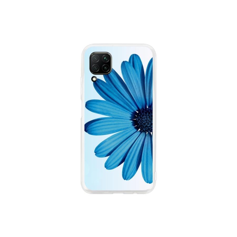 Gél tok mmCase mobiltelefonhoz Huawei P40 Lite - kék margaréta