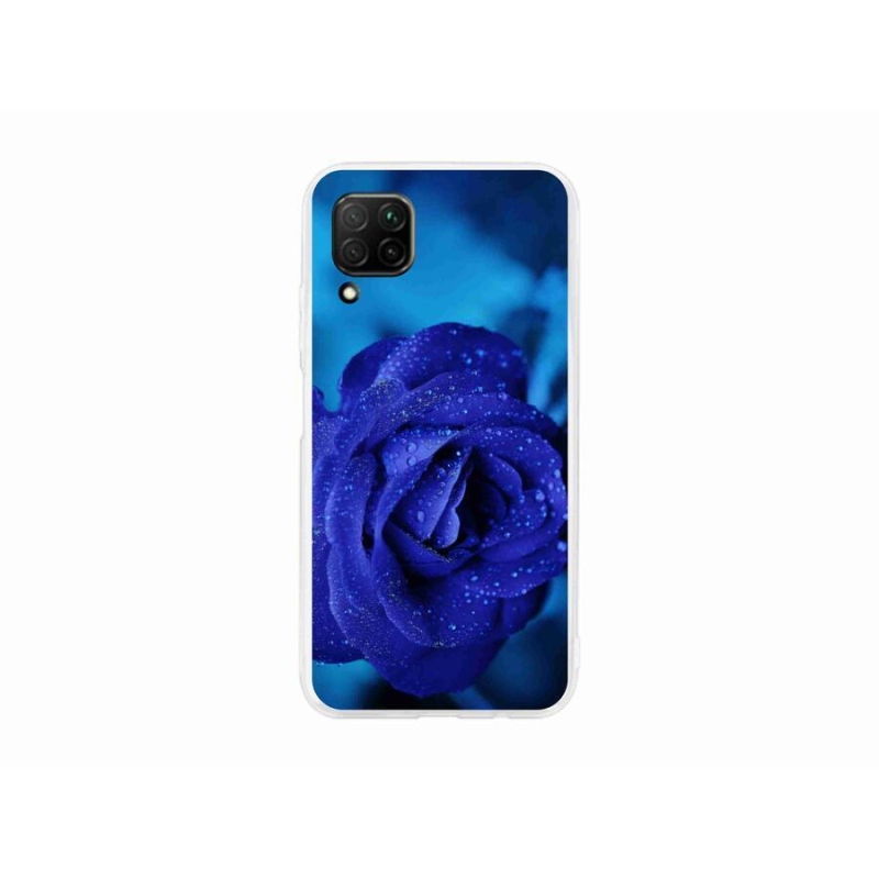 Gél tok mmCase mobiltelefonhoz Huawei P40 Lite - kék rózsa