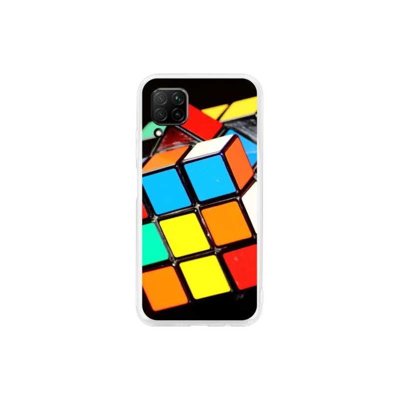 Gél tok mmCase mobil Huawei P40 Lite - Rubik kocka