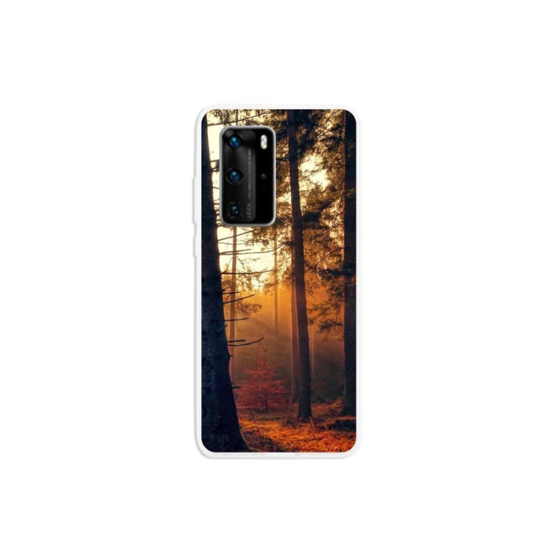 Gél tok mmCase a Huawei P40 Pro számára - erdő