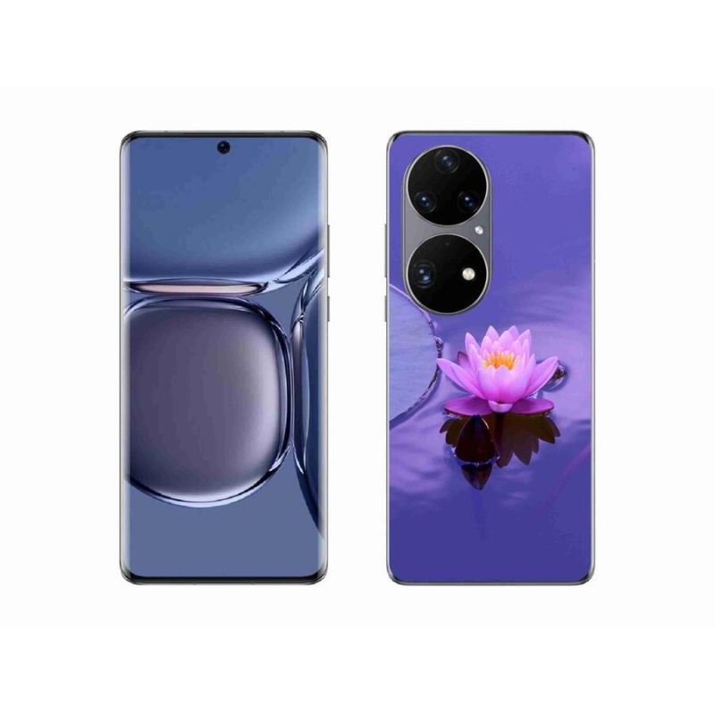 Gél tok mmCase mobil Huawei P50 Pro - virág a felszínen