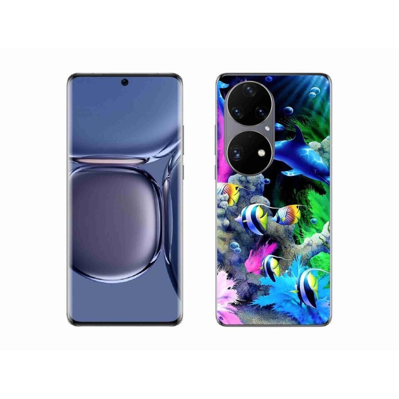 Gél tok mmCase a mobil Huawei P50 Pro - tengeri világhoz