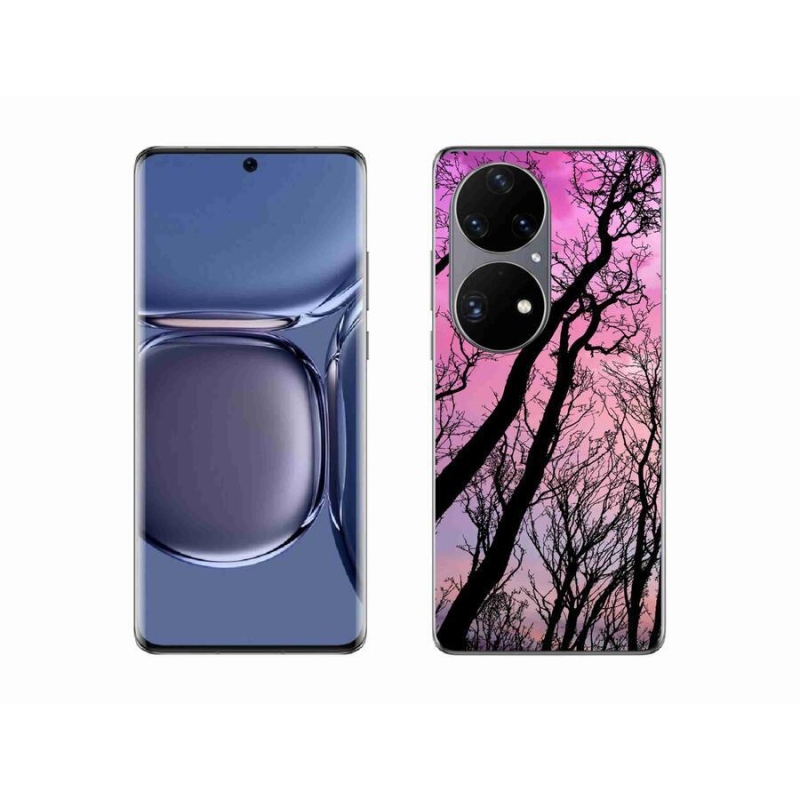 Gél tok mmCase a mobil Huawei P50 Pro - kidőlt fák számára