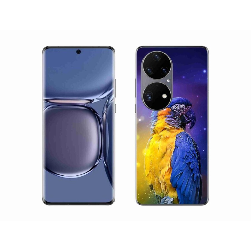 Gél tok mmCase mobil Huawei P50 Pro - papagáj ara 1