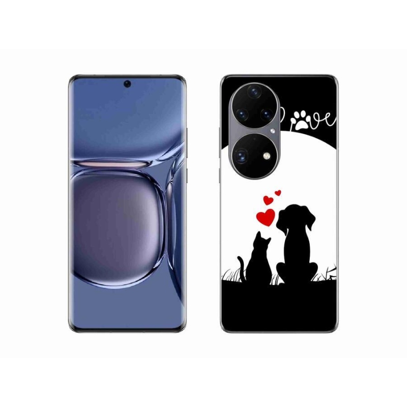 Gél tok mmCase mobil Huawei P50 Pro - állati szeretet
