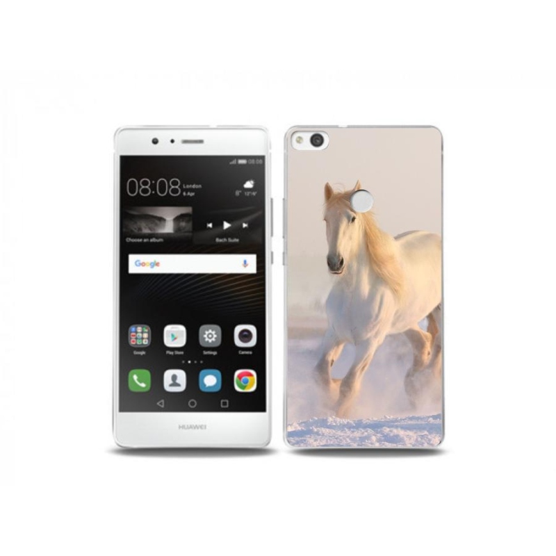 Gél tok mmCase mobil Huawei P9 Lite (2017) - ló a hóban