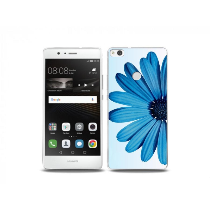 Gél tok mmCase a Huawei P9 Lite (2017) készülékhez - kék margaréta